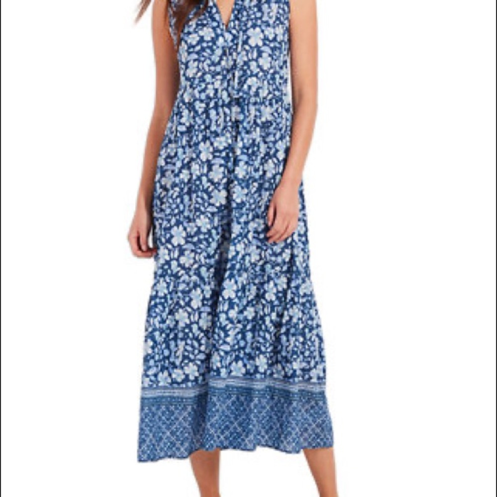 NWT Vinyard Vines Hibiscus Floral Maxi Dress